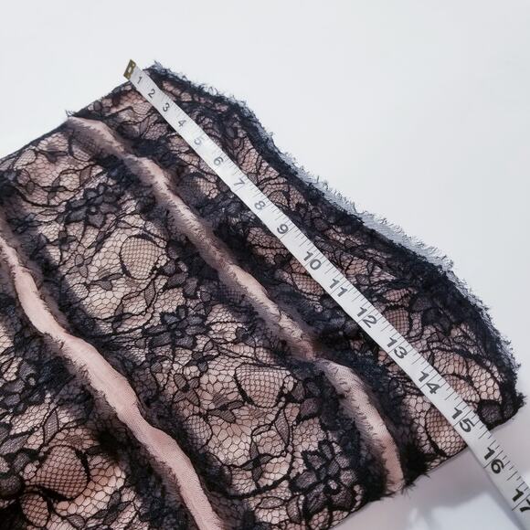 BCBGMaxAzria Black All Lace Strapless A-Line Dress - Picture 5 of 10